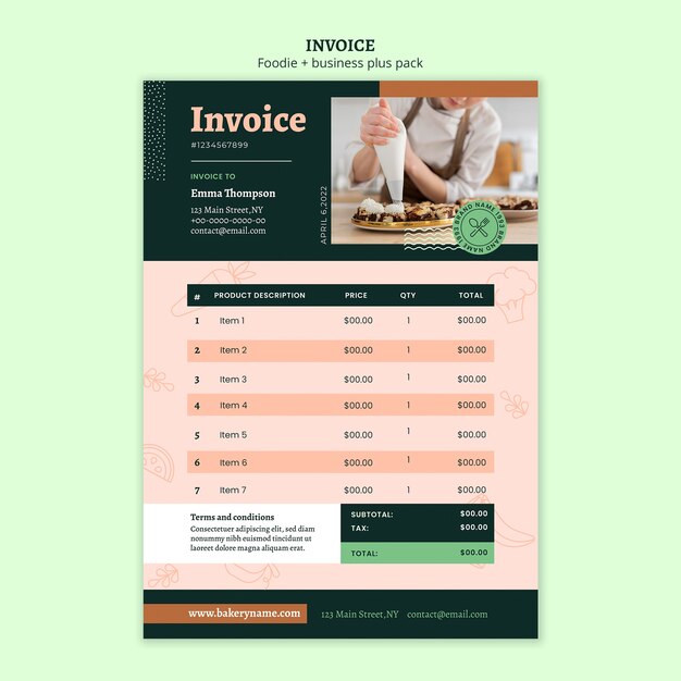 Elegant food template design