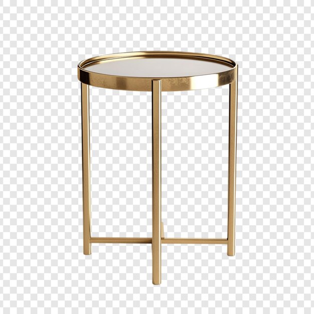 elegant gold metal side table with glass top
