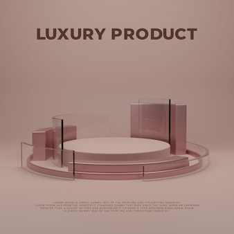 Elegant luxury podium product display