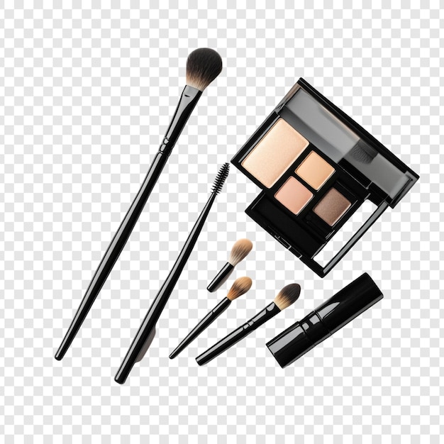 Elegant Makeup Brushes and Palette