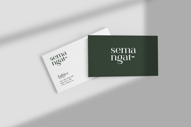 Download Free Psd 85x55 Business Card Mockup