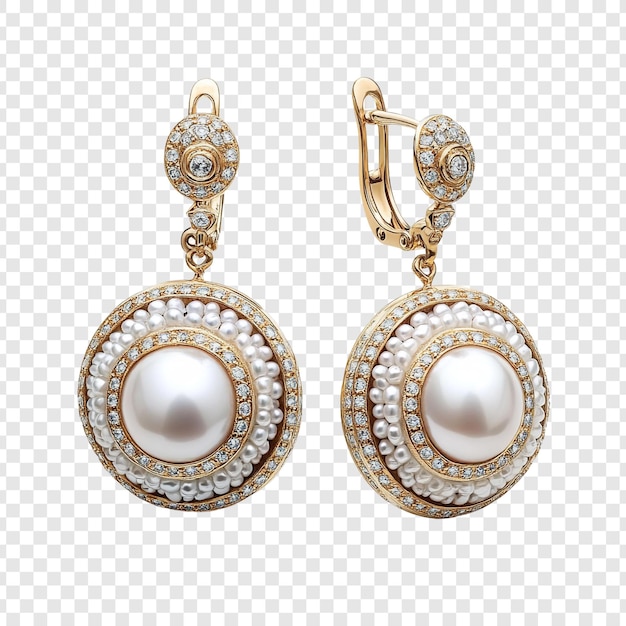 elegant pearl and diamond earrings exquisite gold jewelry