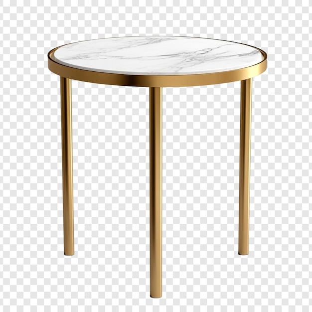 elegant round marble top side table with gold metal legs