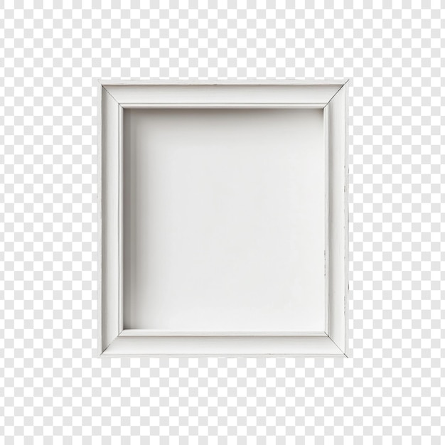 elegant white square frame empty and ready for your masterpiece