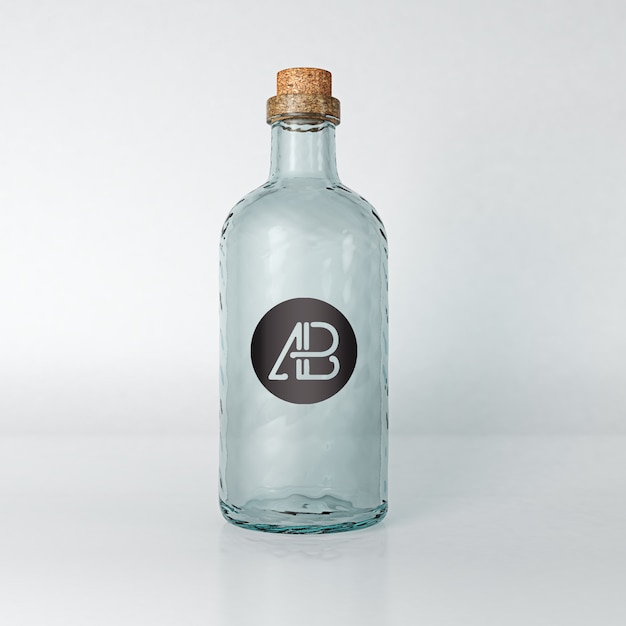 Empty bottle mock up