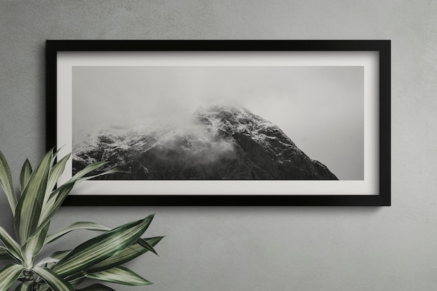 Empty frame on a wall