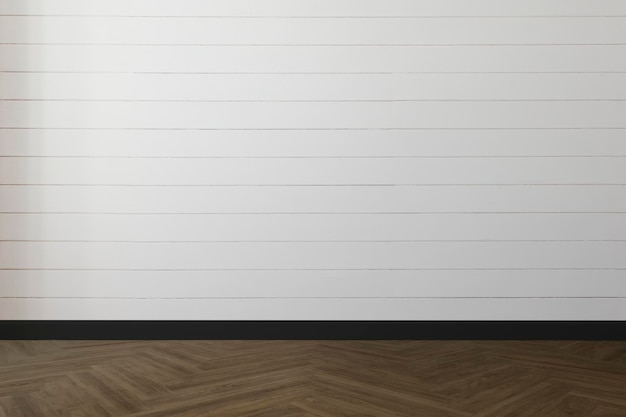 Empty room wall mockup psd minimal interior design