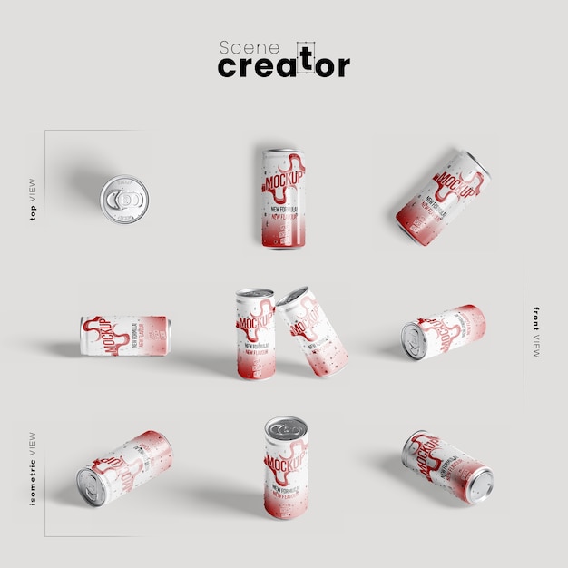 Energy drink for gym mock-up
