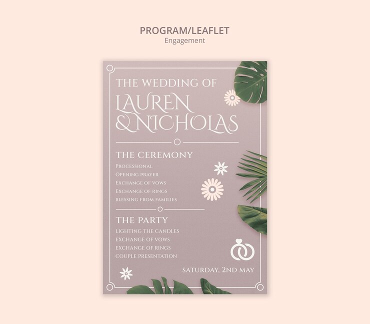 Free PSD engagement  template design