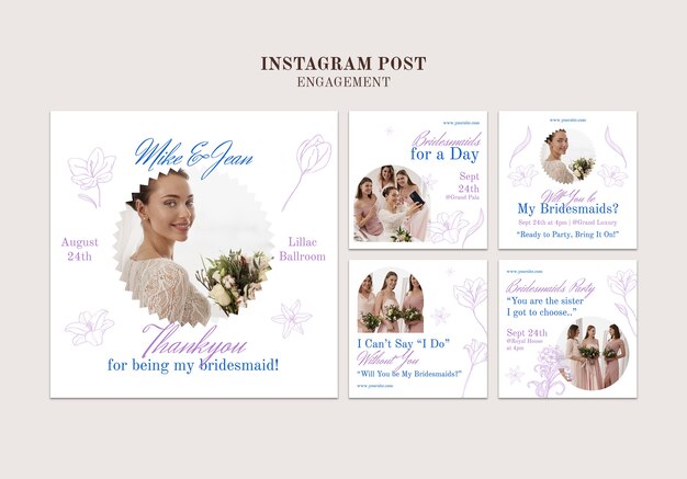 Engagement template design