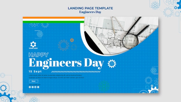 Free PSD engineers day banner design