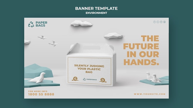 Free PSD environment banner template