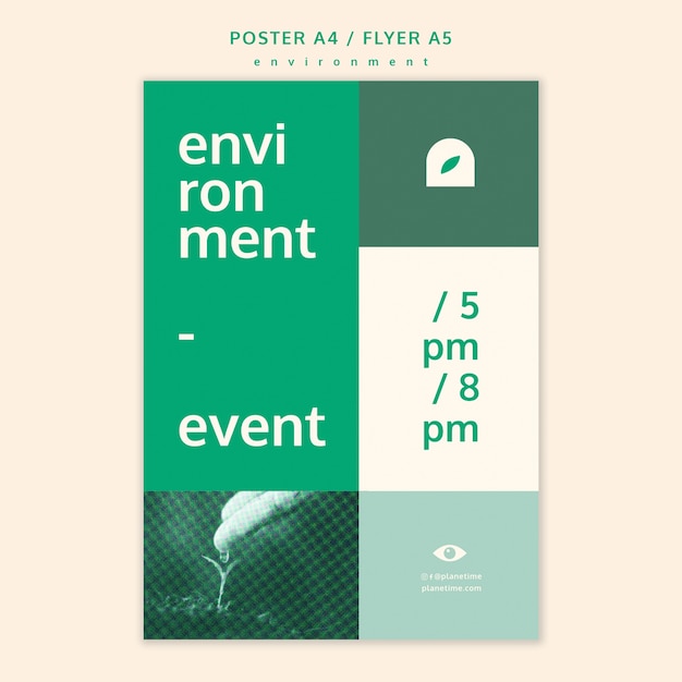 Environment flyer concept template