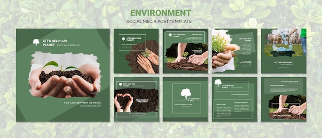 Environment social media post template