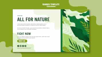 Free PSD environmental banner template