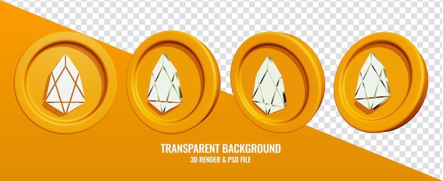 Eos icon with 3d rendering