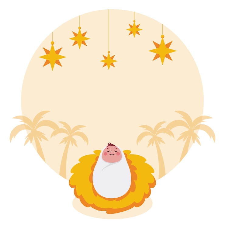 Free PSD epiphany cute style illustration