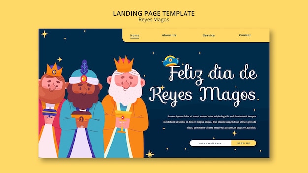 Free PSD epiphany day design template