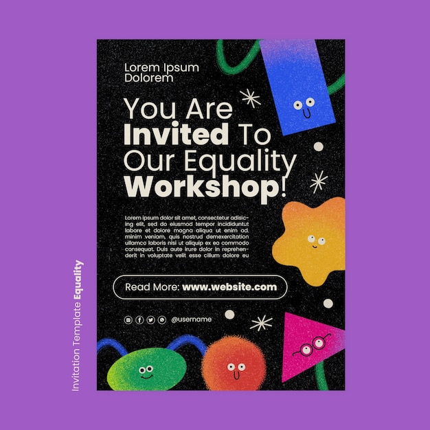 Equality and diversity invitation template