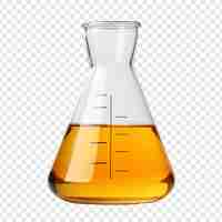 Free PSD erlenmeyer flask isolated on transparent background