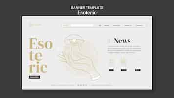 Free PSD esoteric banner template