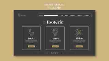 Free PSD esoteric banner template