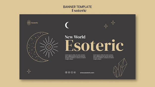 Free PSD esoteric banner template