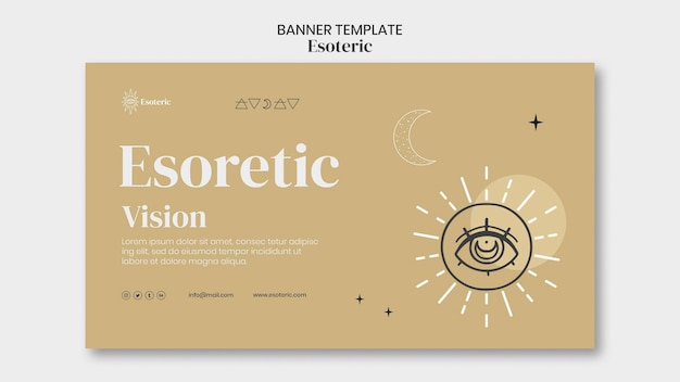 Esoteric banner template