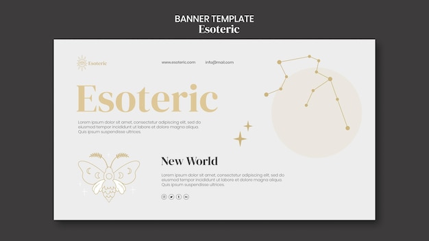 Esoteric banner template