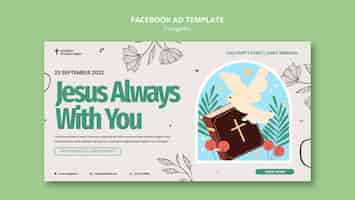 Free PSD evangelist facebook ad template design