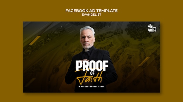 Free PSD evangelist religion and spirituality social media promo template