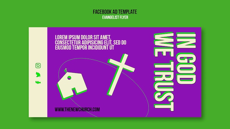 मुफ़्त PSD evangelist religion and spirituality social media promo template