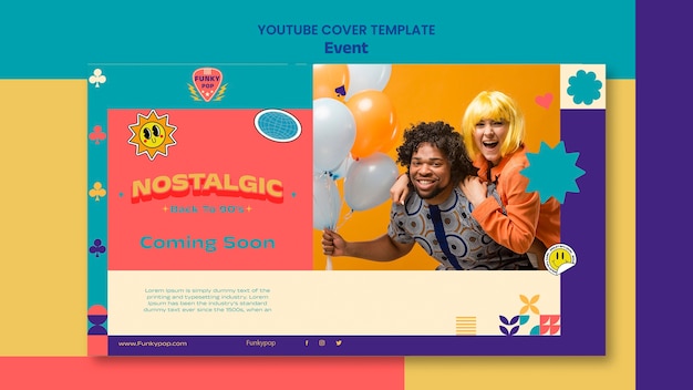 Free PSD event celebration youtube cover