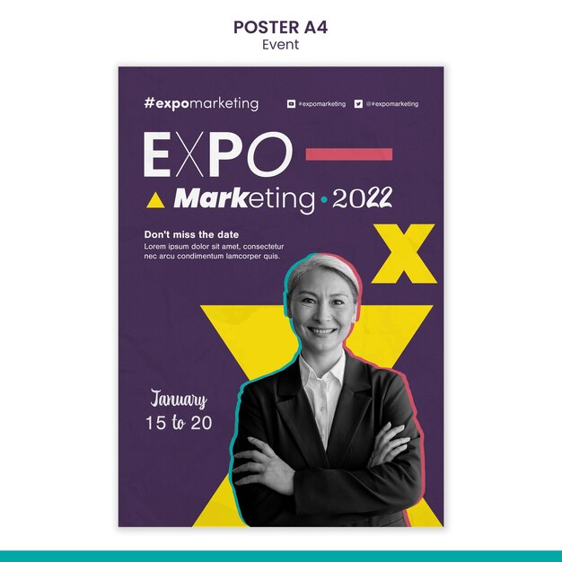 Event design poster template