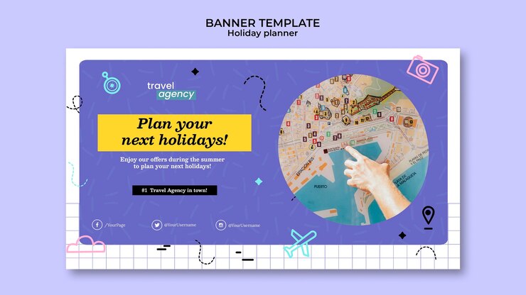 Free PSD event planner banner design template
