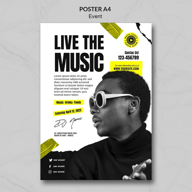 event poster template design