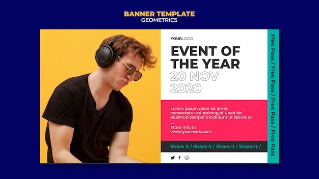 Event of the year banner template