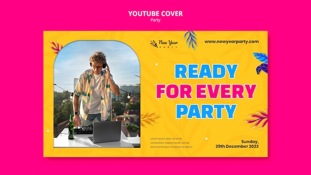 Exotic party entertainment youtube cover template