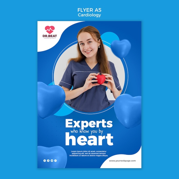 Experts who know you by heart flyer template