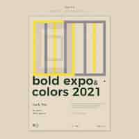 Free PSD exposition event poster template