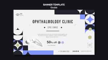 Free PSD eye care banner template