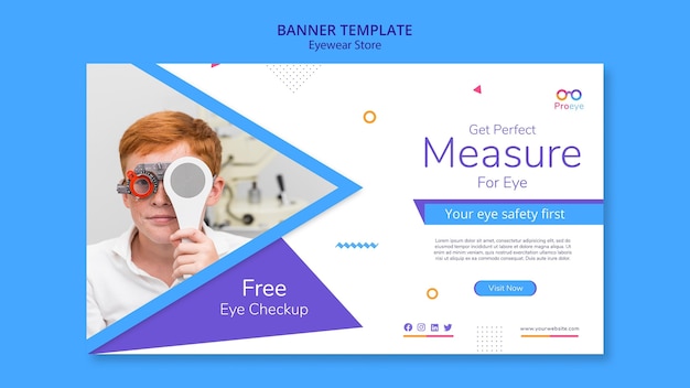 Eyewear store banner template