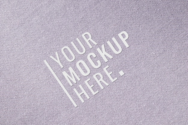 Free PSD | Fabric closeup design mockup