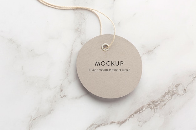 Fabric clothing labels mockup