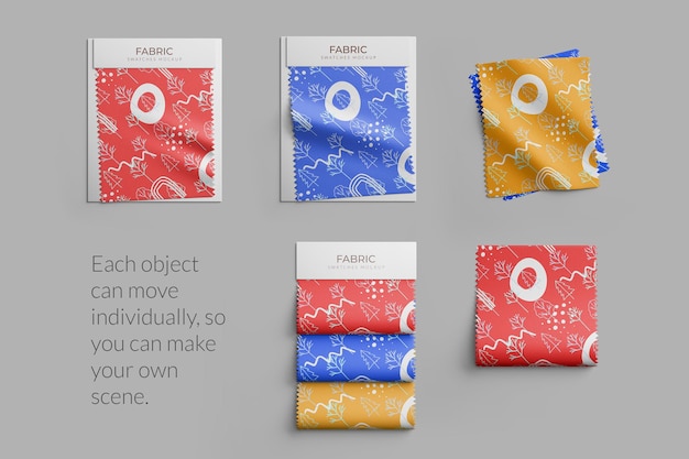 Fabric Swatches Mockup To Showcase Your Fabric Design