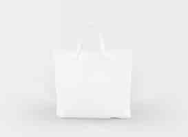 Бесплатный PSD Тканевая сумка на белом