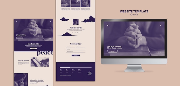 Faith peace website template