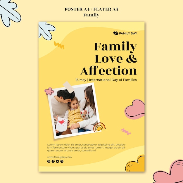Family day poster template