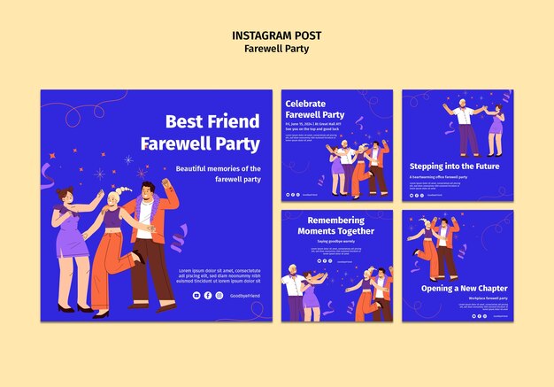 farewell party template design
