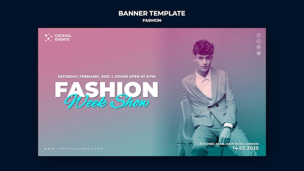 Free PSD fashion banner template